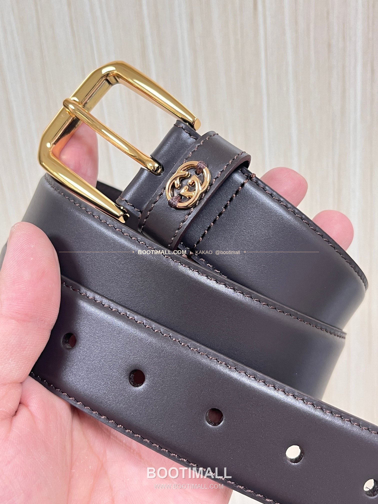 구찌 카프스킨 G 핀버클 엠보스 블랙 벨트 Gucci Calfskin G Pin Buckle Embossed Black Belt 3.5cm 2