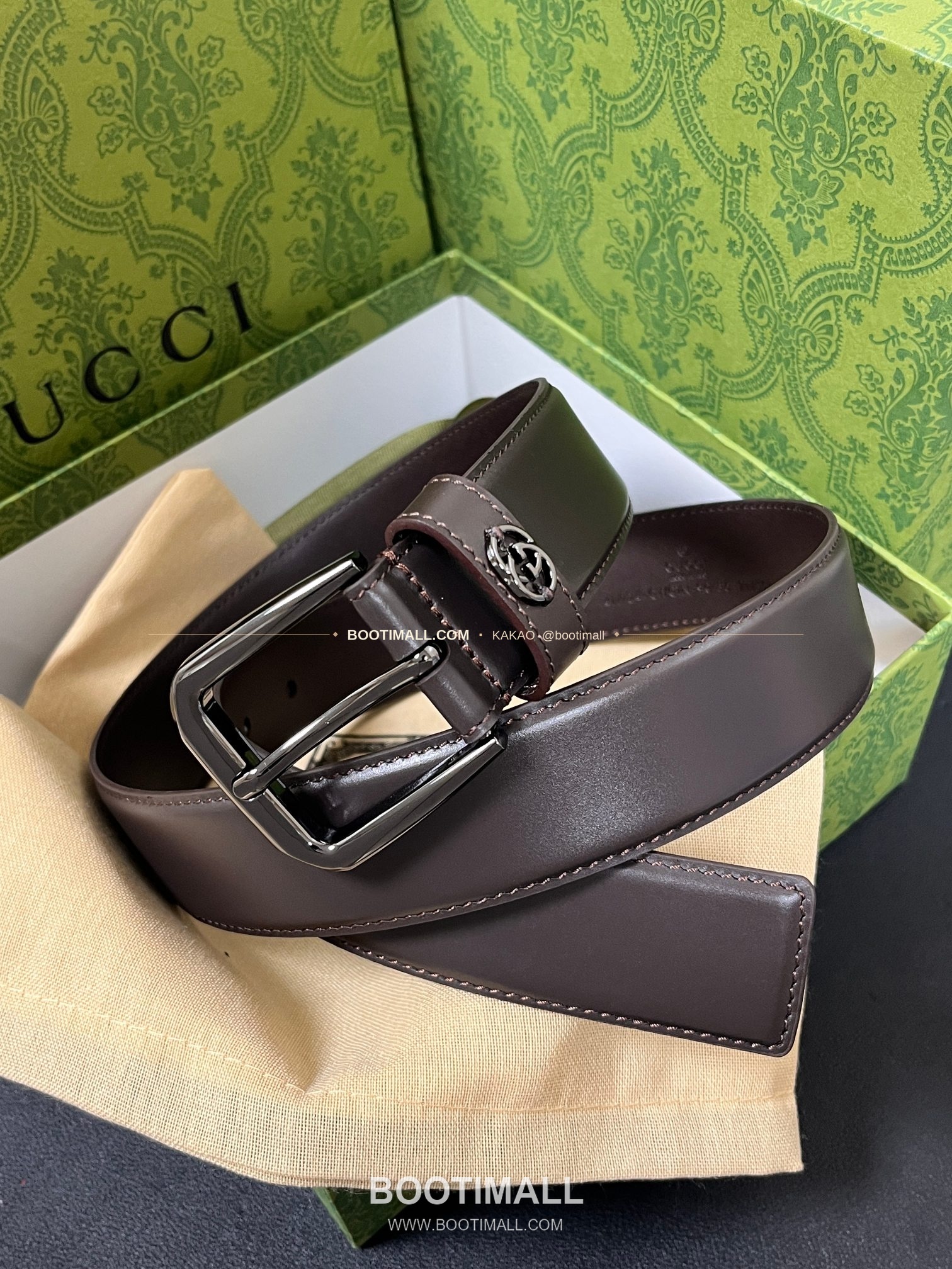구찌 카프스킨 G 핀버클 엠보스 블랙 벨트 Gucci Calfskin G Pin Buckle Embossed Black Belt 3.5cm 1