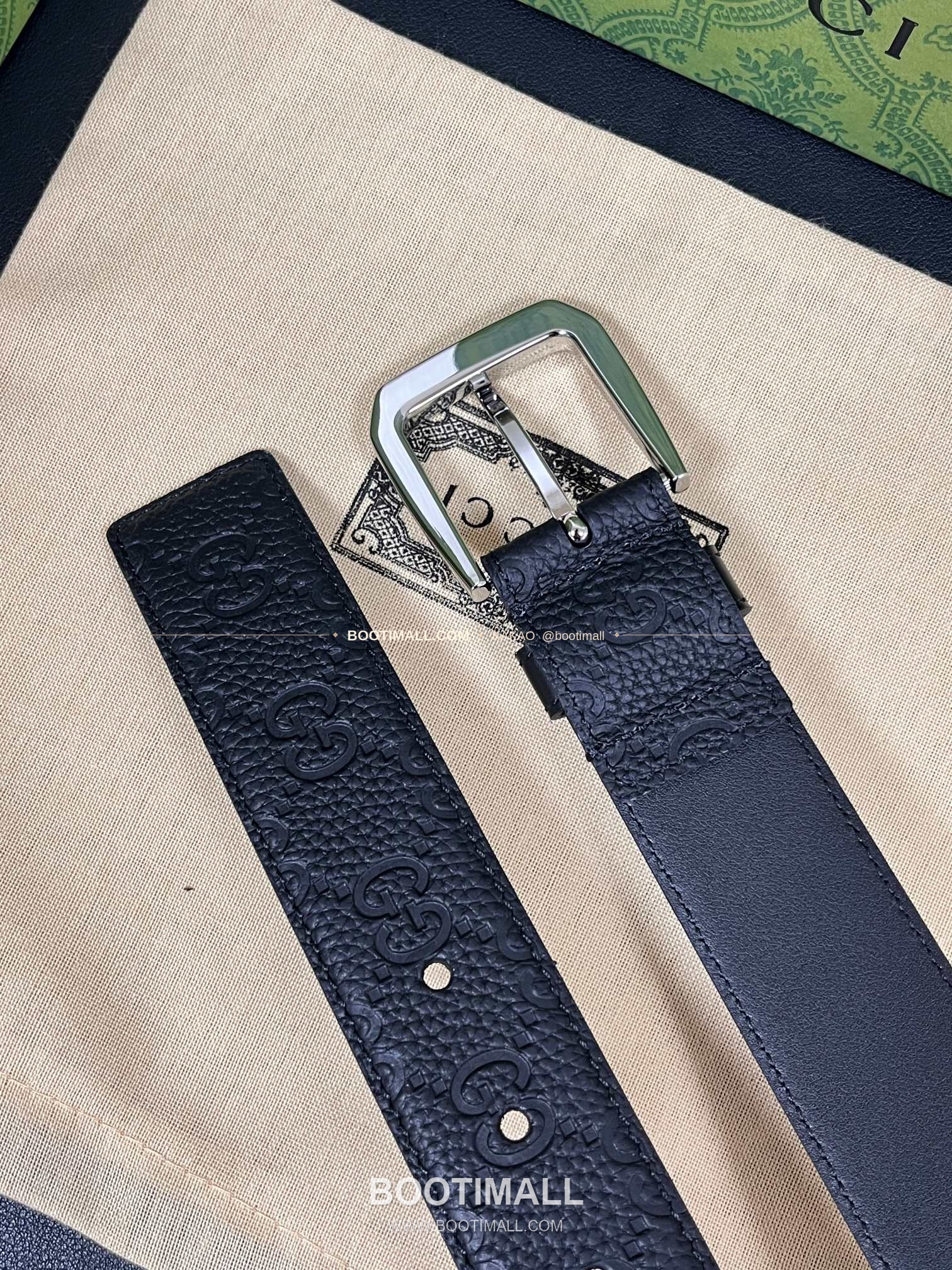 구찌 리치드 카프스킨 G 핀버클 블랙 벨트 Gucci Grained Calfskin G Pin Buckle Black Belt 3.5cm 5