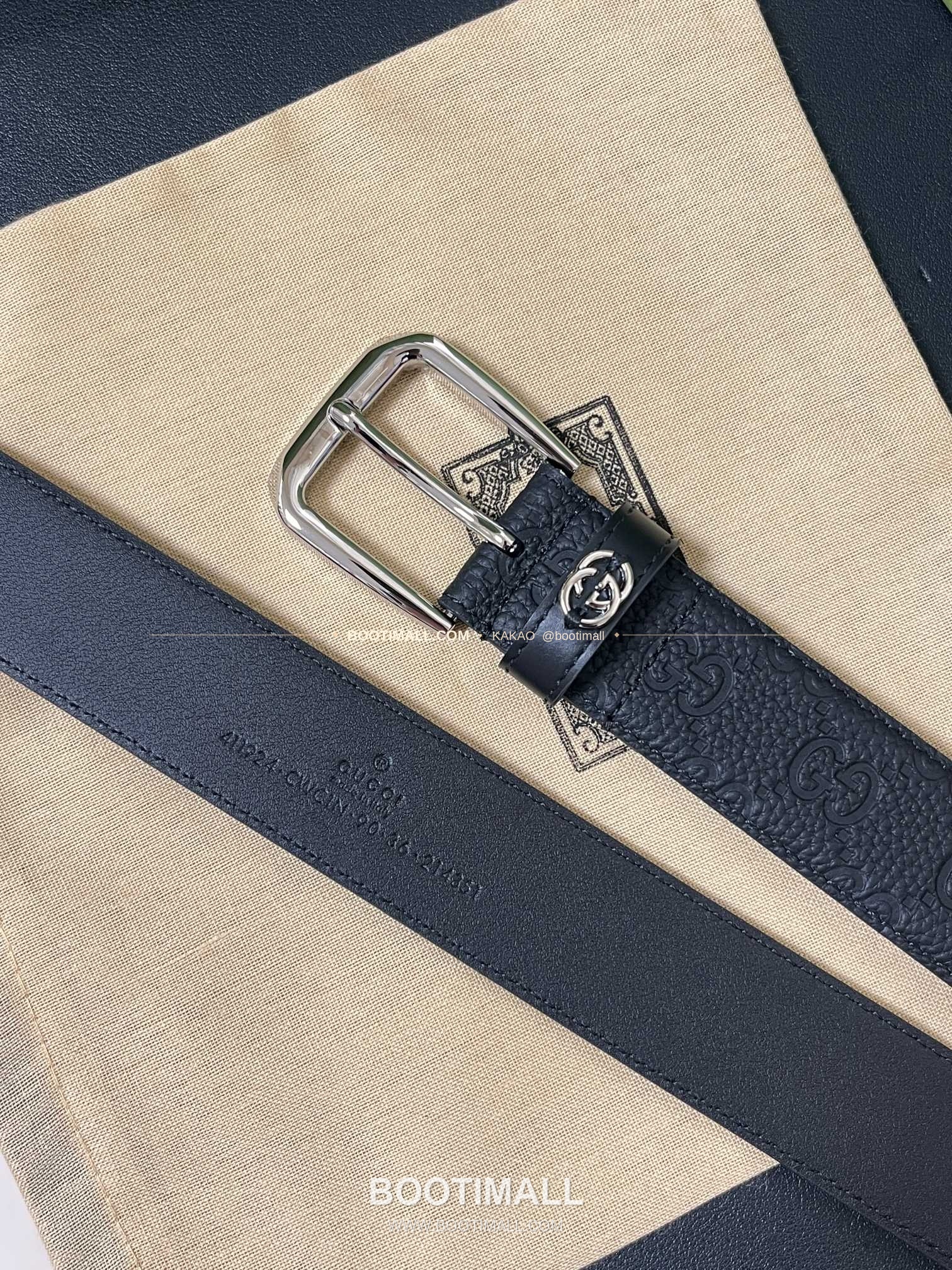 구찌 리치드 카프스킨 G 핀버클 블랙 벨트 Gucci Grained Calfskin G Pin Buckle Black Belt 3.5cm 6
