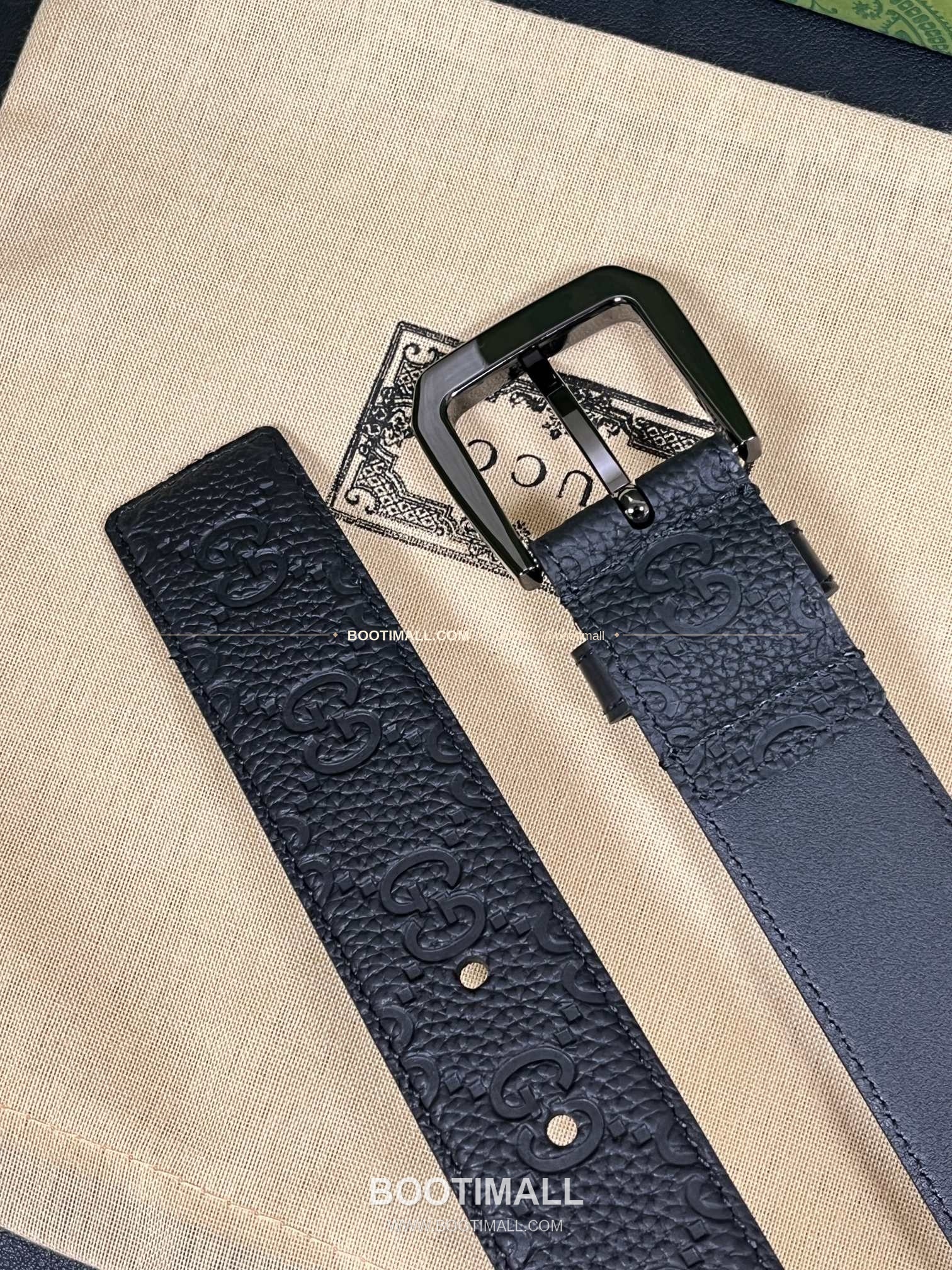 구찌 리치드 카프스킨 G 핀버클 블랙 벨트 Gucci Grained Calfskin G Pin Buckle Black Belt 3.5cm 5