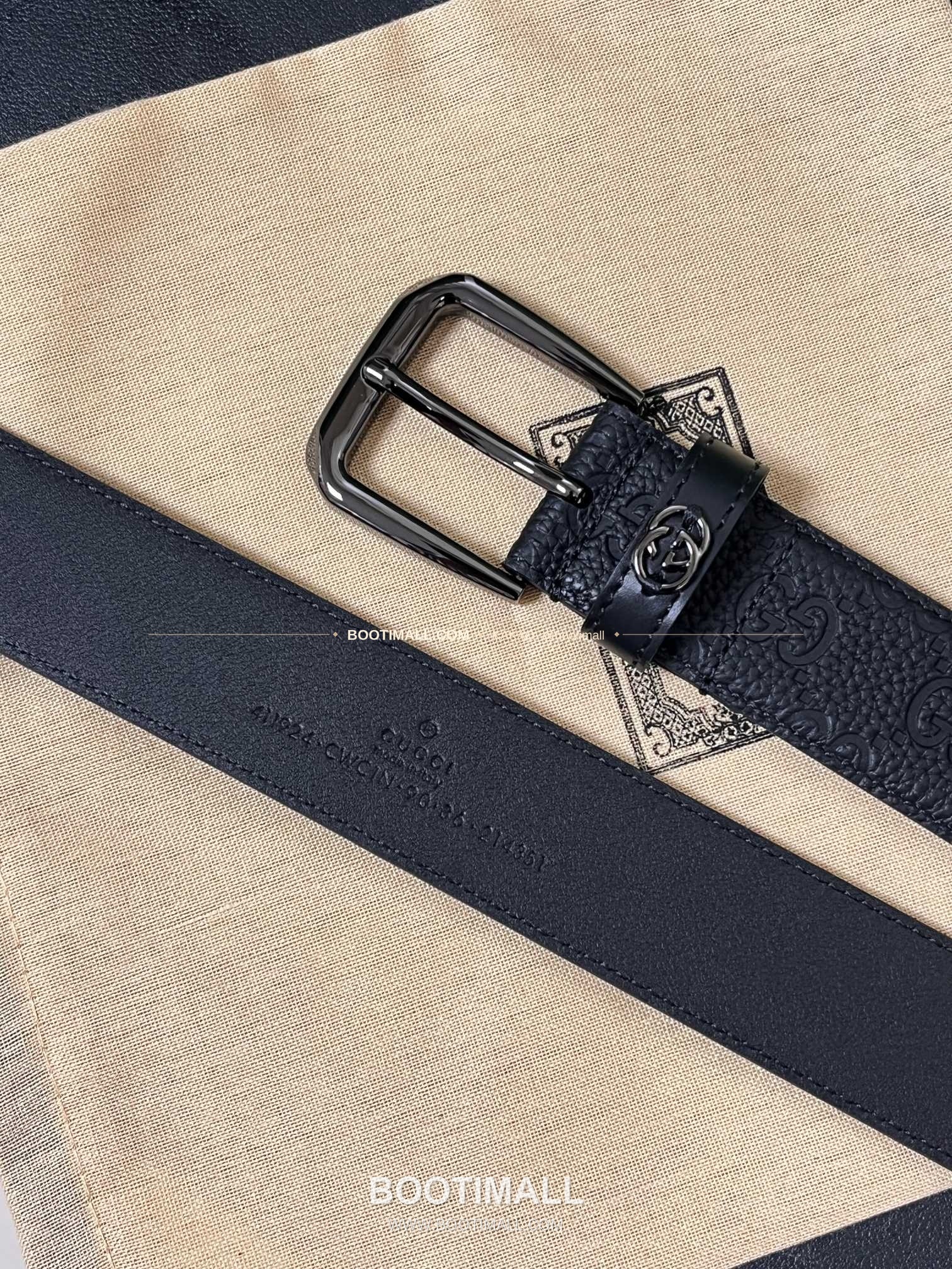 구찌 리치드 카프스킨 G 핀버클 블랙 벨트 Gucci Grained Calfskin G Pin Buckle Black Belt 3.5cm 6