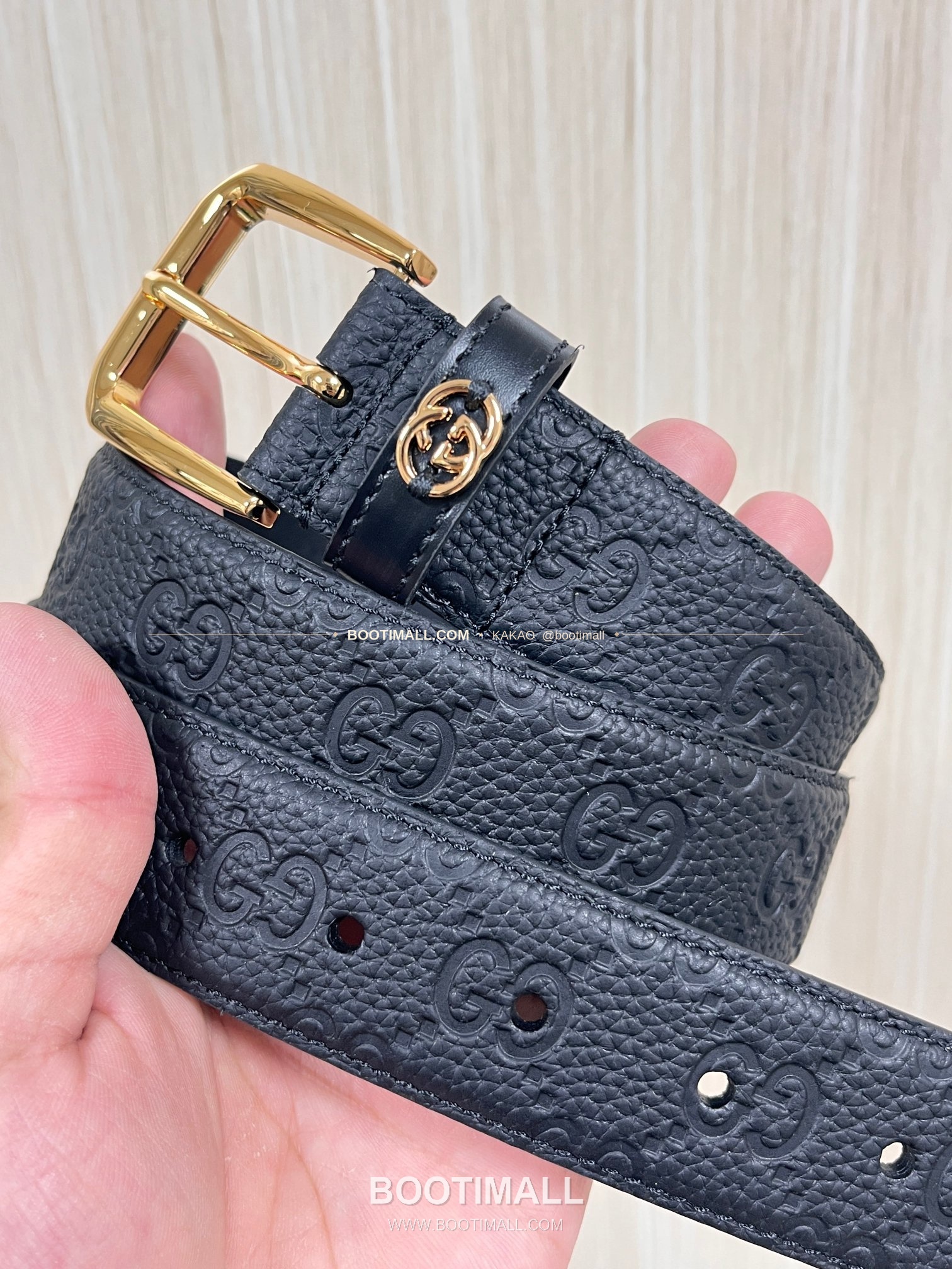 구찌 리치드 카프스킨 G 핀버클 블랙 벨트 Gucci Grained Calfskin G Pin Buckle Black Belt 3.5cm 2
