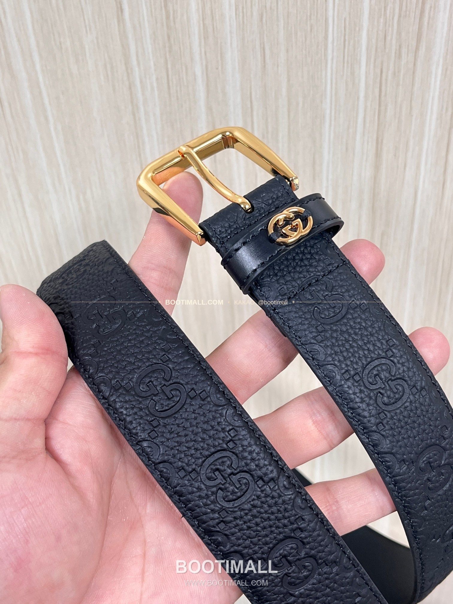 구찌 리치드 카프스킨 G 핀버클 블랙 벨트 Gucci Grained Calfskin G Pin Buckle Black Belt 3.5cm 3