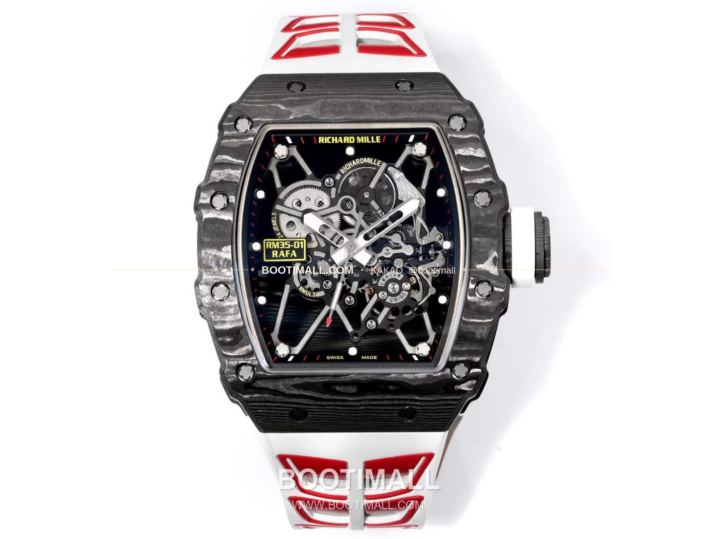 리차드밀 RM35-01 라파엘 나달 카본 스켈레톤 오토매틱 Richard Mille RM35-01 Rafael Nadal Carbon Skeleton Automatic RM35-01 43mm 1