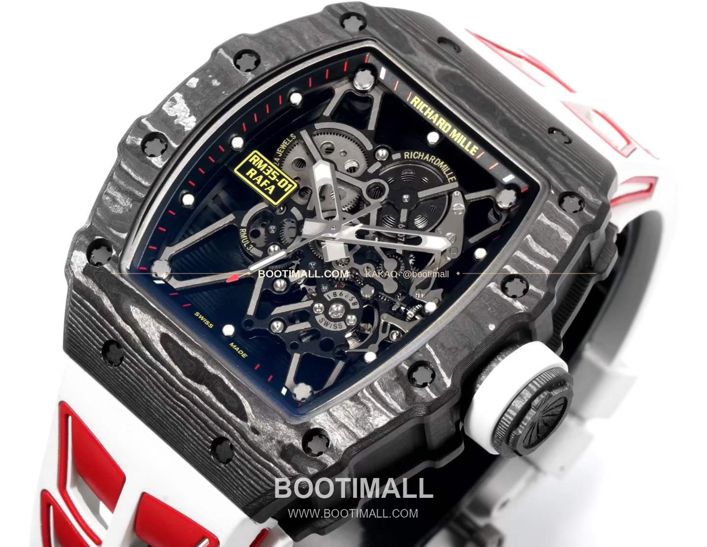 리차드밀 RM35-01 라파엘 나달 카본 스켈레톤 오토매틱 Richard Mille RM35-01 Rafael Nadal Carbon Skeleton Automatic RM35-01 43mm 2