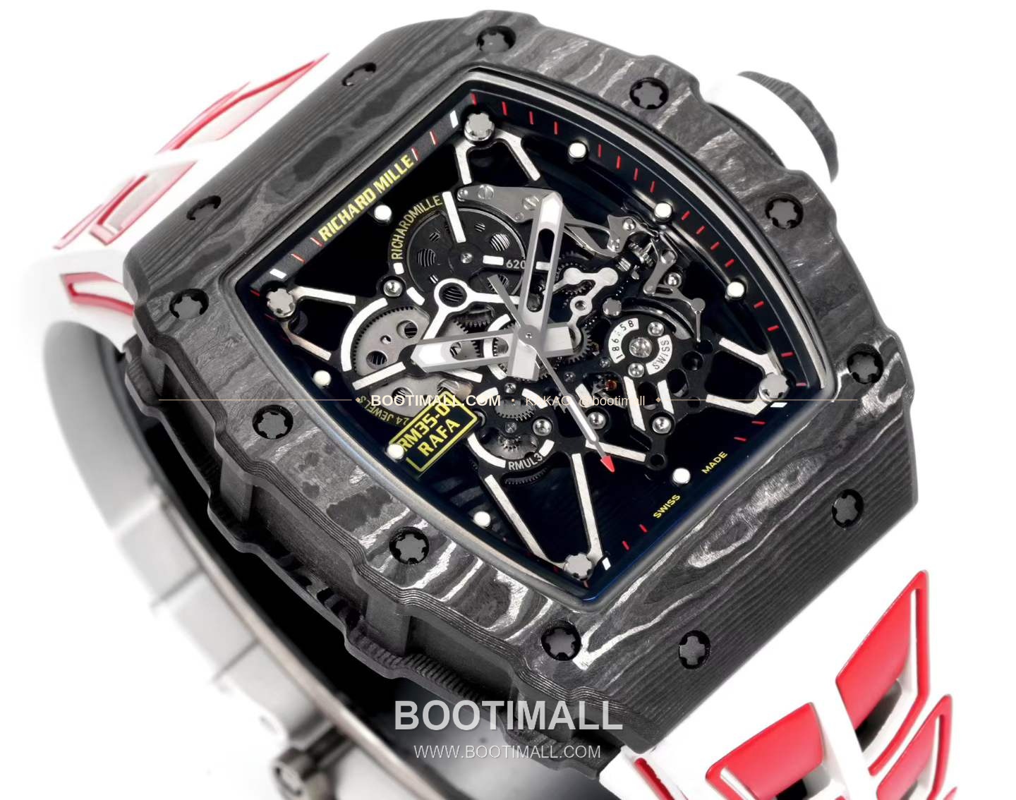리차드밀 RM35-01 라파엘 나달 카본 스켈레톤 오토매틱 Richard Mille RM35-01 Rafael Nadal Carbon Skeleton Automatic RM35-01 43mm 3