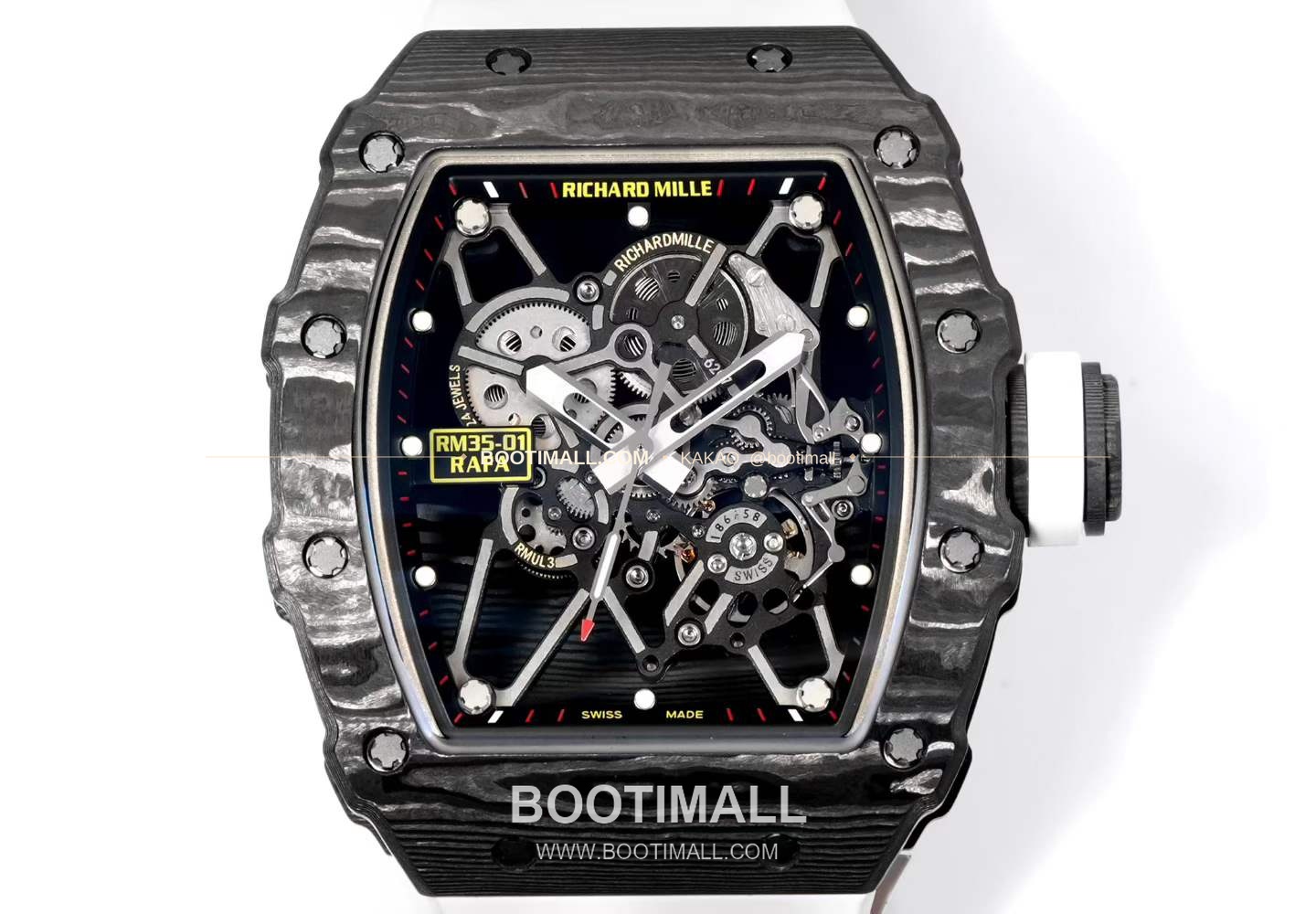 리차드밀 RM35-01 라파엘 나달 카본 스켈레톤 오토매틱 Richard Mille RM35-01 Rafael Nadal Carbon Skeleton Automatic RM35-01 43mm 4