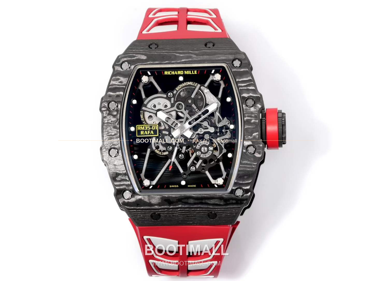 리차드밀 RM35-01 라파엘 나달 카본 스켈레톤 오토매틱 Richard Mille RM35-01 Rafael Nadal Carbon Skeleton Automatic RM35-01 43mm 1