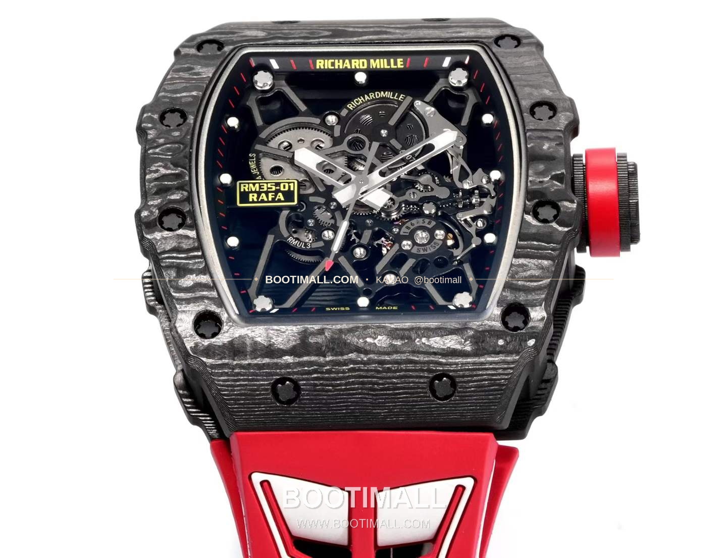 리차드밀 RM35-01 라파엘 나달 카본 스켈레톤 오토매틱 Richard Mille RM35-01 Rafael Nadal Carbon Skeleton Automatic RM35-01 43mm 3