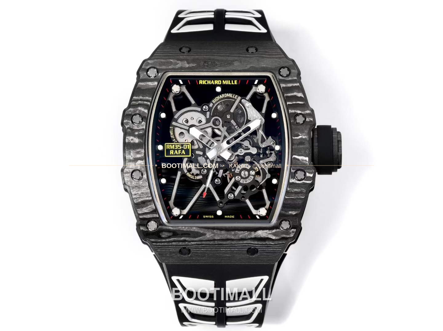 리차드밀 RM35-01 라파엘 나달 카본 스켈레톤 오토매틱 Richard Mille RM35-01 Rafael Nadal Carbon Skeleton Automatic RM35-01 43mm 1