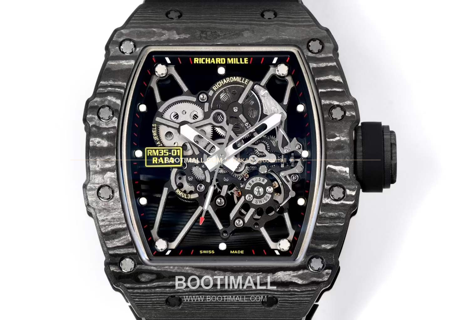 리차드밀 RM35-01 라파엘 나달 카본 스켈레톤 오토매틱 Richard Mille RM35-01 Rafael Nadal Carbon Skeleton Automatic RM35-01 43mm 2