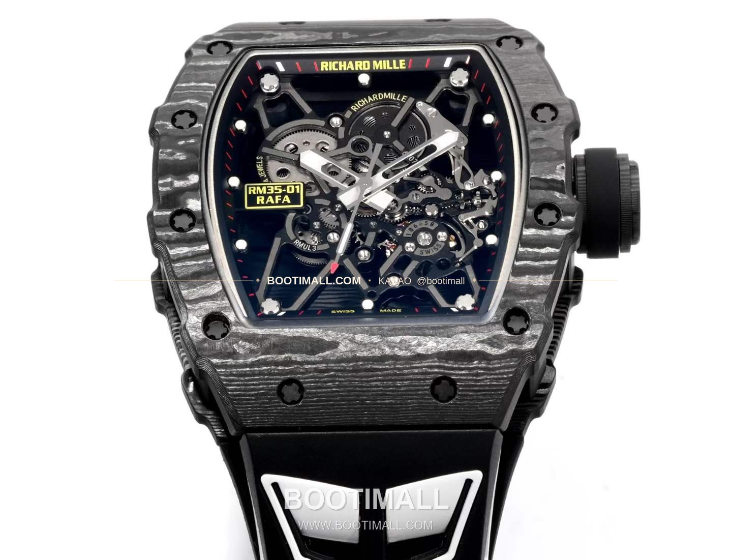 리차드밀 RM35-01 라파엘 나달 카본 스켈레톤 오토매틱 Richard Mille RM35-01 Rafael Nadal Carbon Skeleton Automatic RM35-01 43mm 3
