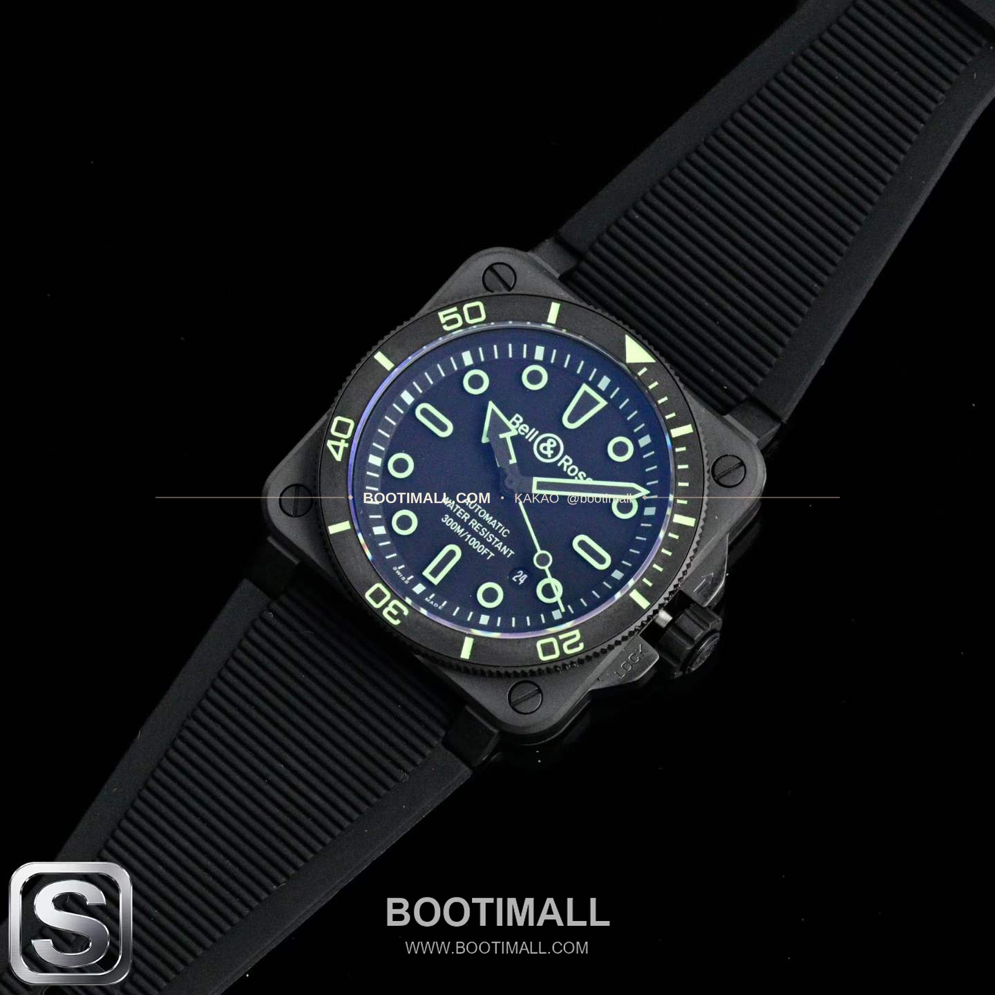 벨앤로스 BR03A 스틸 세라믹베젤 블랙다이얼 오토매틱 Bell&Ross BR03A Steel Ceramic Bezel Black Dial Automatic BR03A 42mm 9