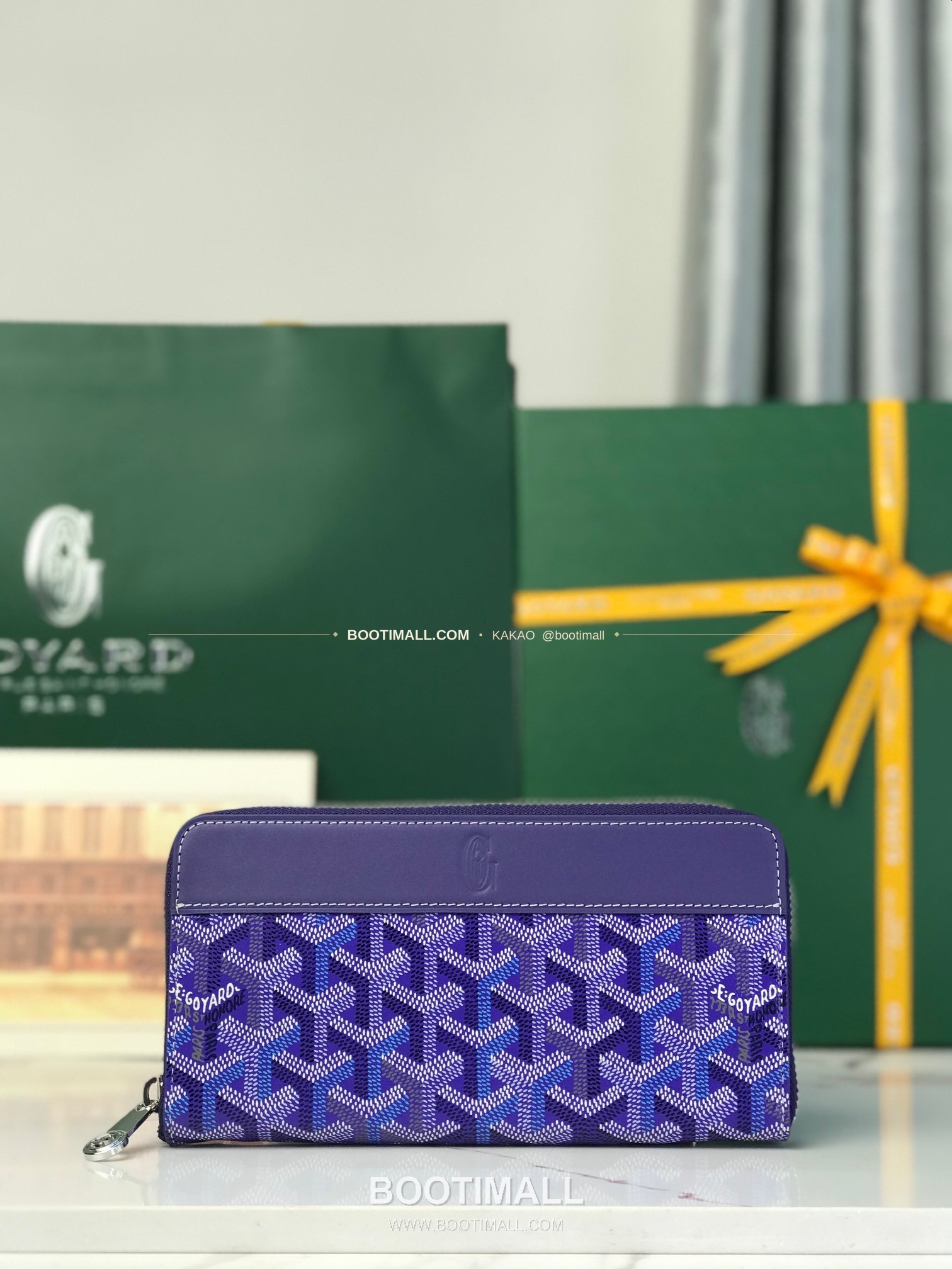 고야드 마티뇽 라지 고야딘 캔버스 컬러 지갑 Goyard Matignon Large Goyardine Canvas Color Wallet 0031 20cm 1