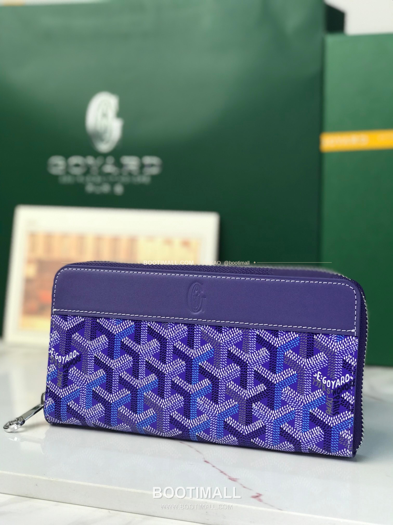 고야드 마티뇽 라지 고야딘 캔버스 컬러 지갑 Goyard Matignon Large Goyardine Canvas Color Wallet 0031 20cm 2