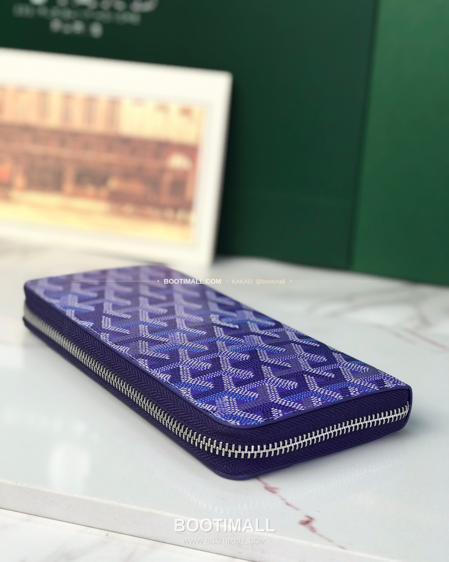 고야드 마티뇽 라지 고야딘 캔버스 컬러 지갑 Goyard Matignon Large Goyardine Canvas Color Wallet 0031 20cm 5