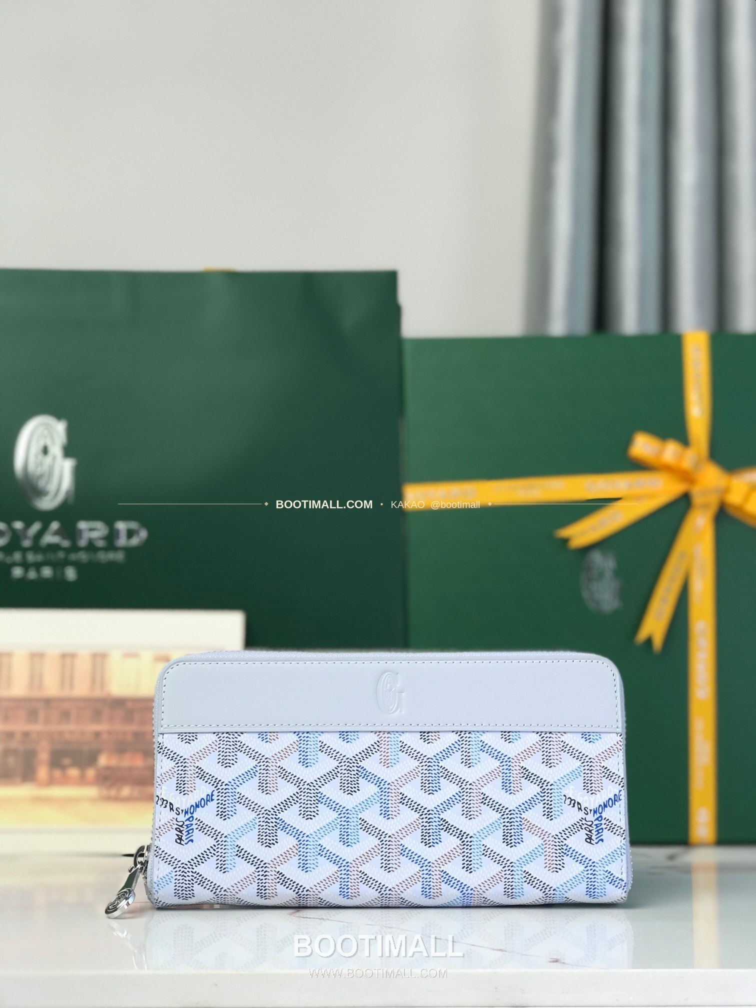 고야드 마티뇽 라지 고야딘 캔버스 컬러 지갑 Goyard Matignon Large Goyardine Canvas Color Wallet 0031 20cm 1