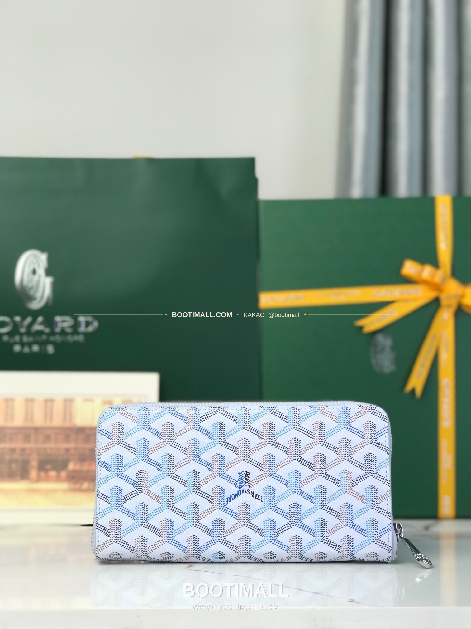 고야드 마티뇽 라지 고야딘 캔버스 컬러 지갑 Goyard Matignon Large Goyardine Canvas Color Wallet 0031 20cm 2