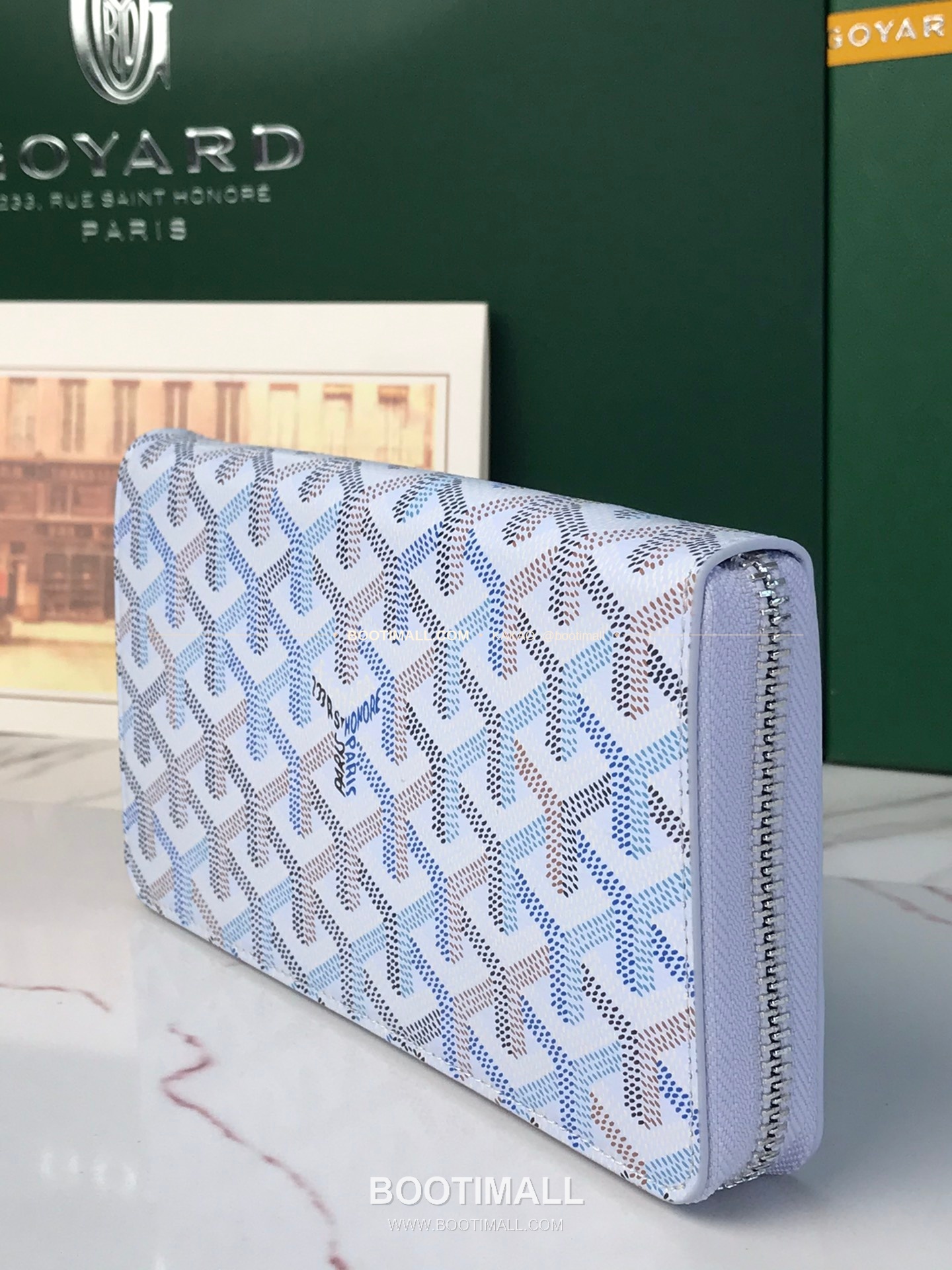 고야드 마티뇽 라지 고야딘 캔버스 컬러 지갑 Goyard Matignon Large Goyardine Canvas Color Wallet 0031 20cm 3