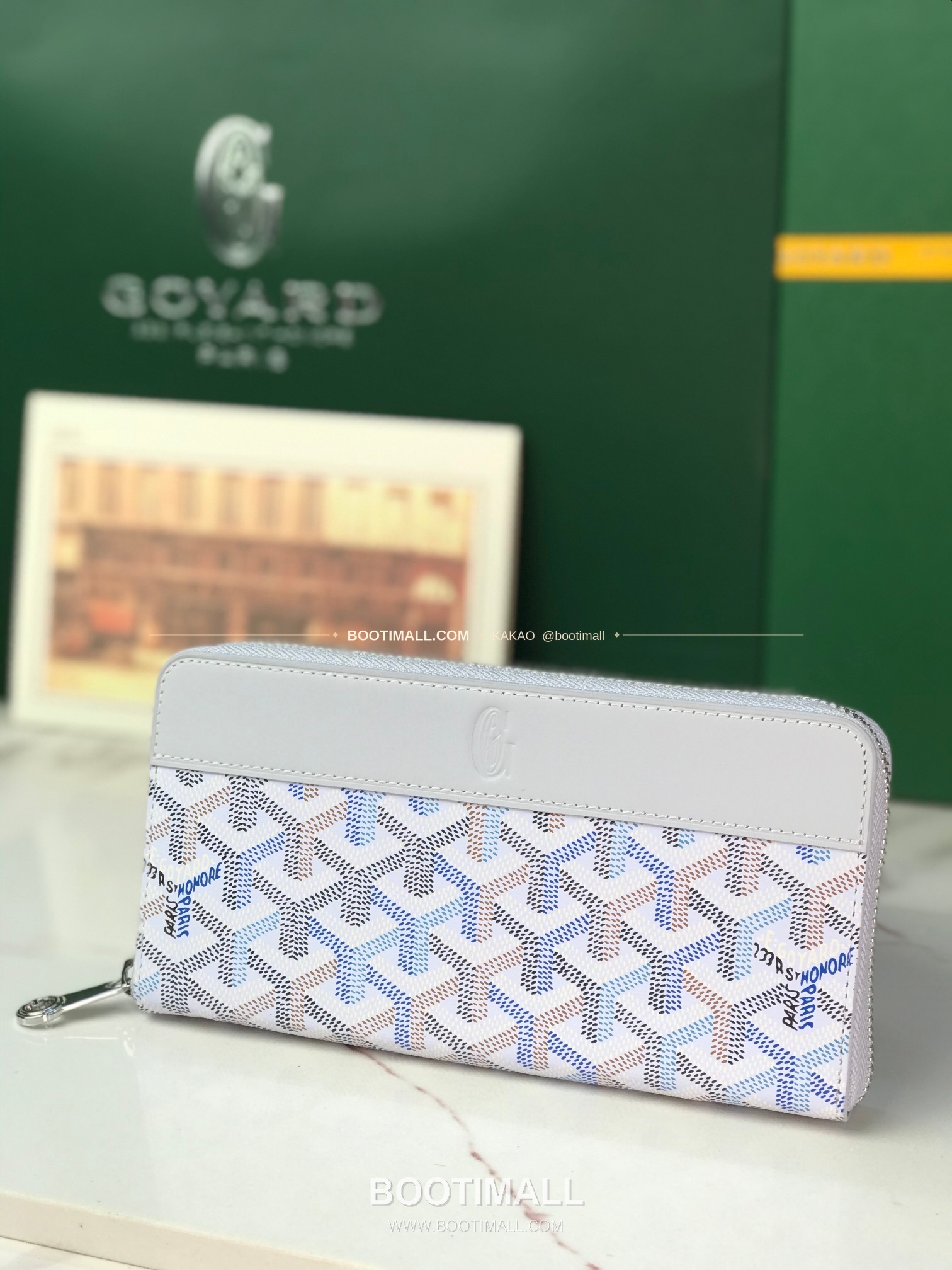 고야드 마티뇽 라지 고야딘 캔버스 컬러 지갑 Goyard Matignon Large Goyardine Canvas Color Wallet 0031 20cm 4