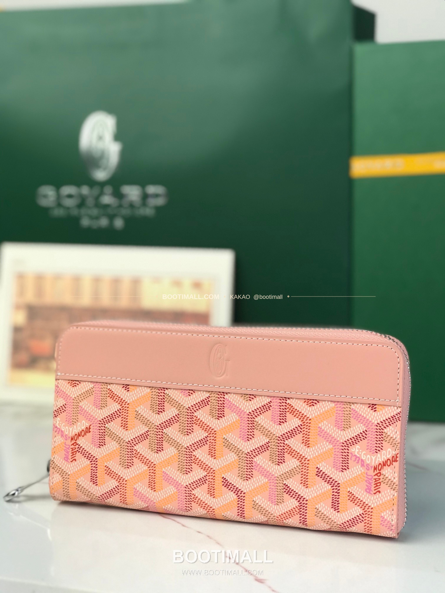 고야드 마티뇽 라지 고야딘 캔버스 컬러 지갑 Goyard Matignon Large Goyardine Canvas Color Wallet 0031 20cm 3