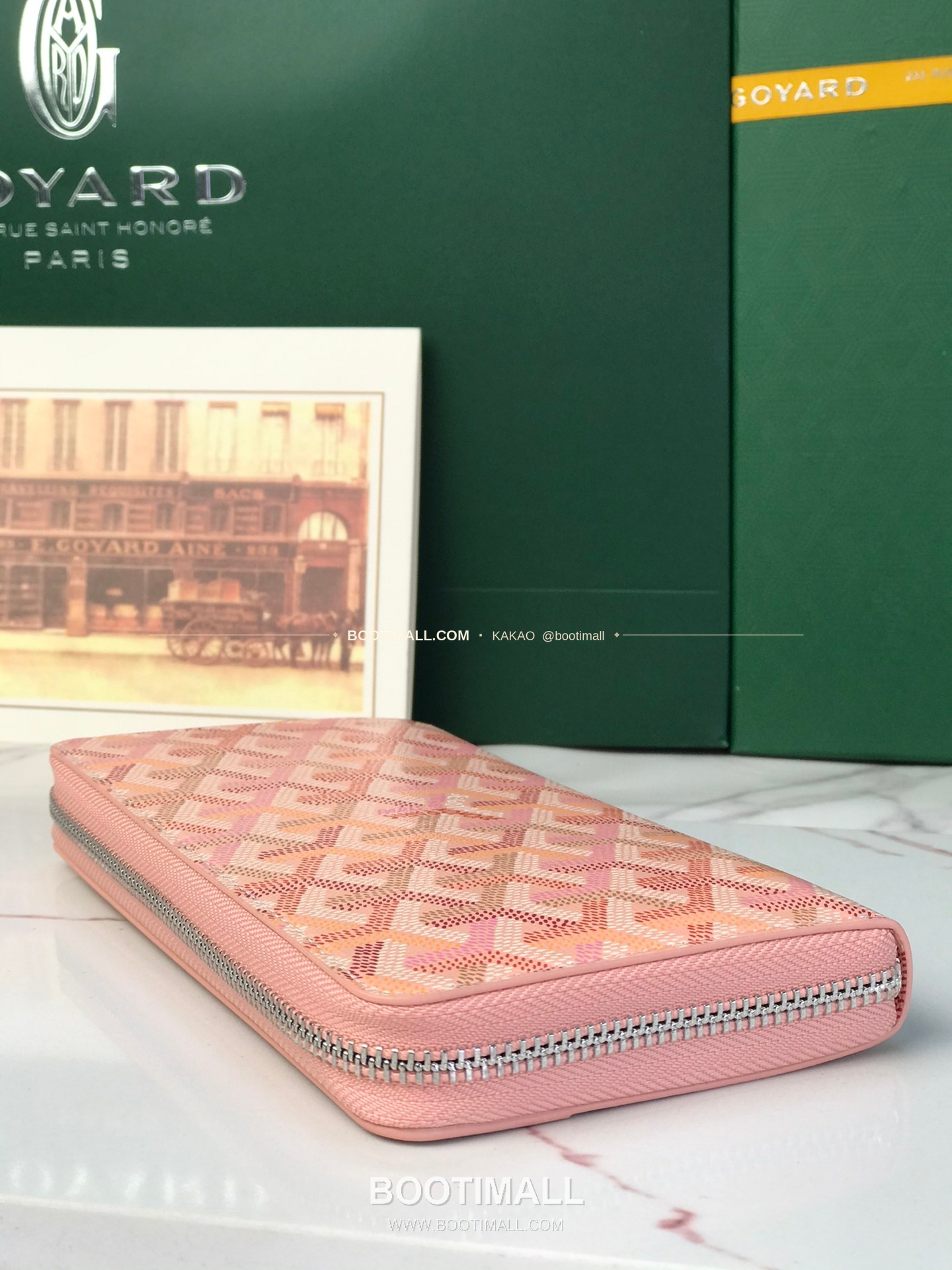 고야드 마티뇽 라지 고야딘 캔버스 컬러 지갑 Goyard Matignon Large Goyardine Canvas Color Wallet 0031 20cm 4