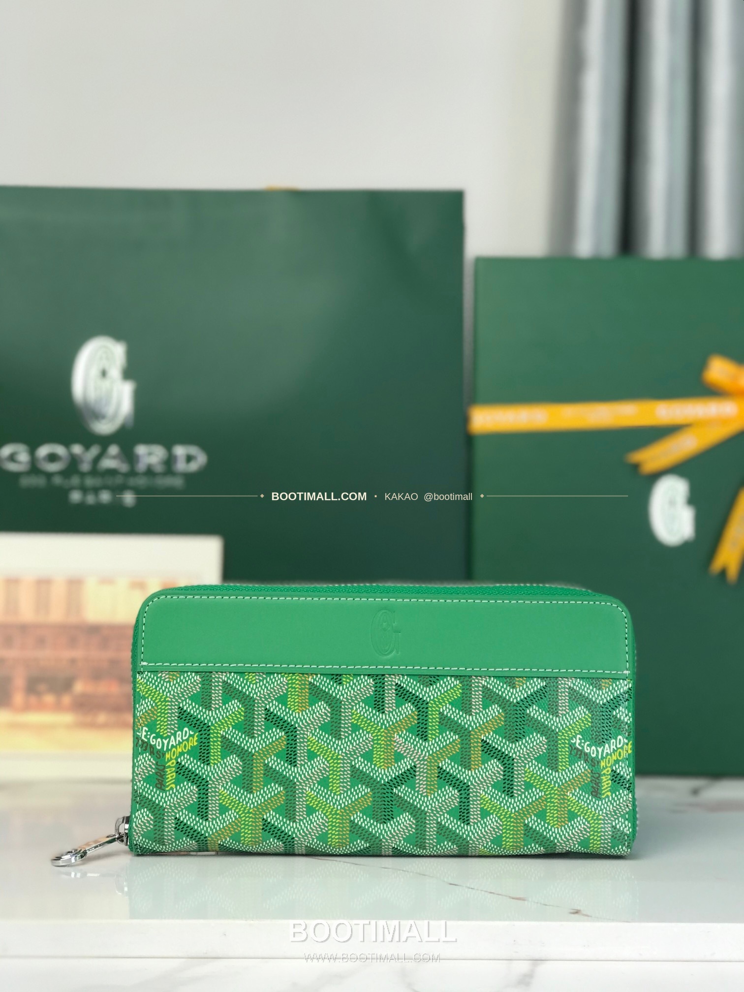 고야드 마티뇽 라지 고야딘 캔버스 컬러 지갑 Goyard Matignon Large Goyardine Canvas Color Wallet 0031 20cm 1