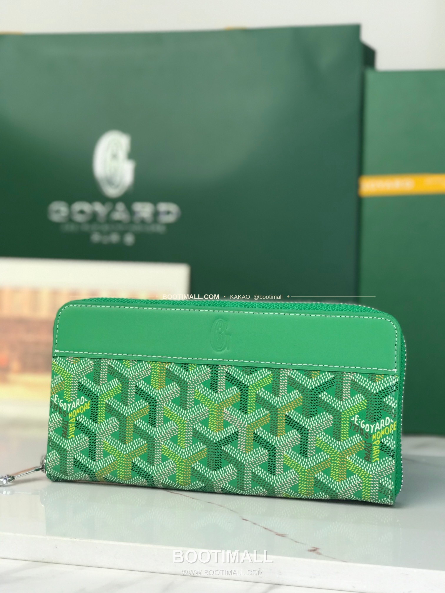 고야드 마티뇽 라지 고야딘 캔버스 컬러 지갑 Goyard Matignon Large Goyardine Canvas Color Wallet 0031 20cm 2