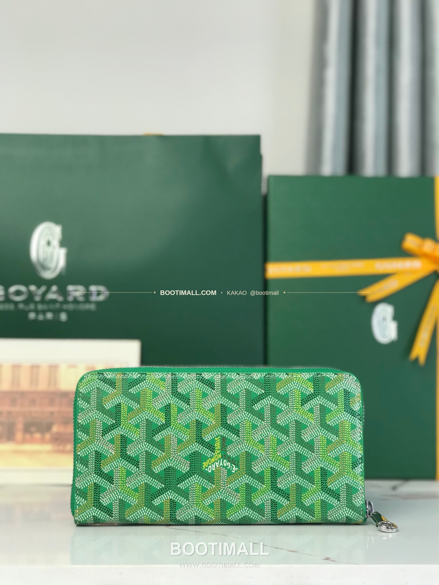 고야드 마티뇽 라지 고야딘 캔버스 컬러 지갑 Goyard Matignon Large Goyardine Canvas Color Wallet 0031 20cm 3