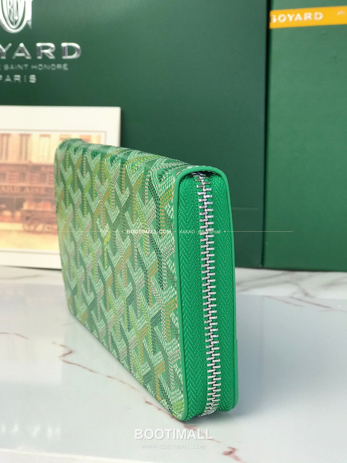 고야드 마티뇽 라지 고야딘 캔버스 컬러 지갑 Goyard Matignon Large Goyardine Canvas Color Wallet 0031 20cm 4
