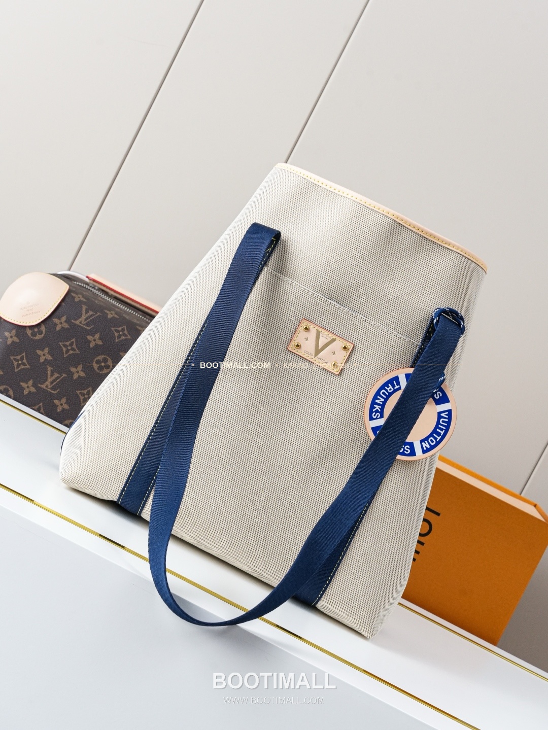루이비통 에스칼 방수 코튼 투웨이 더플백 화이트 Louis Vuitton Escale Waterproof Cotton Duffle Bag White M28503 45cm 4