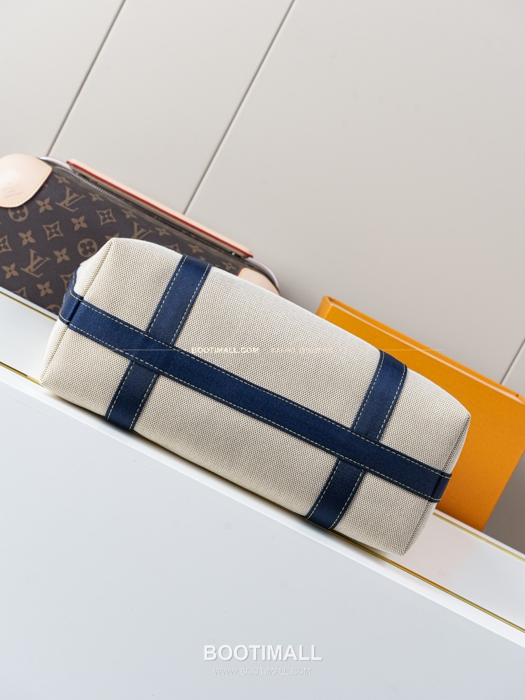 루이비통 에스칼 방수 코튼 투웨이 더플백 화이트 Louis Vuitton Escale Waterproof Cotton Duffle Bag White M28503 45cm 6