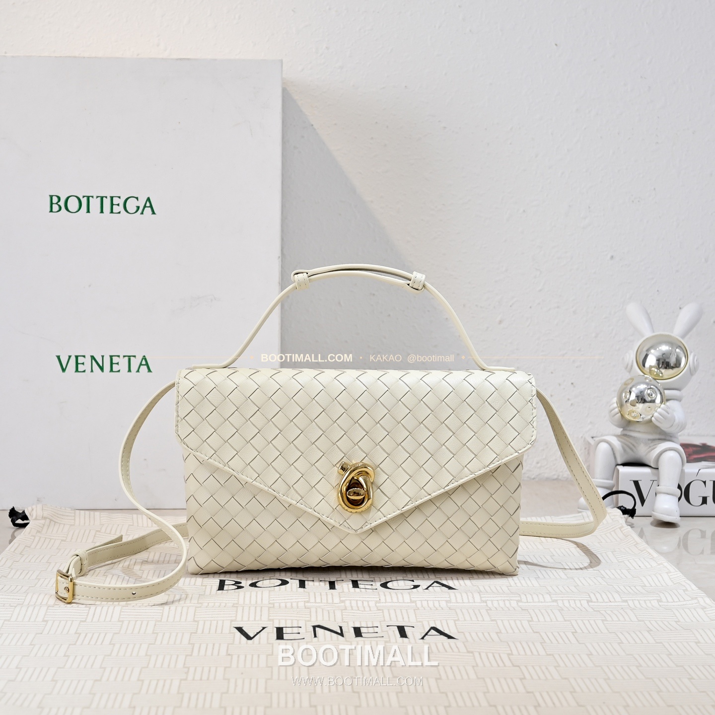 보테가베네타 2025SS 인트레치아토 노트락 체인 숄더백 Bottega Veneta 2025 SS Intrecciato Knot Lock Chain Shoulder Bag 7191 25cm 6