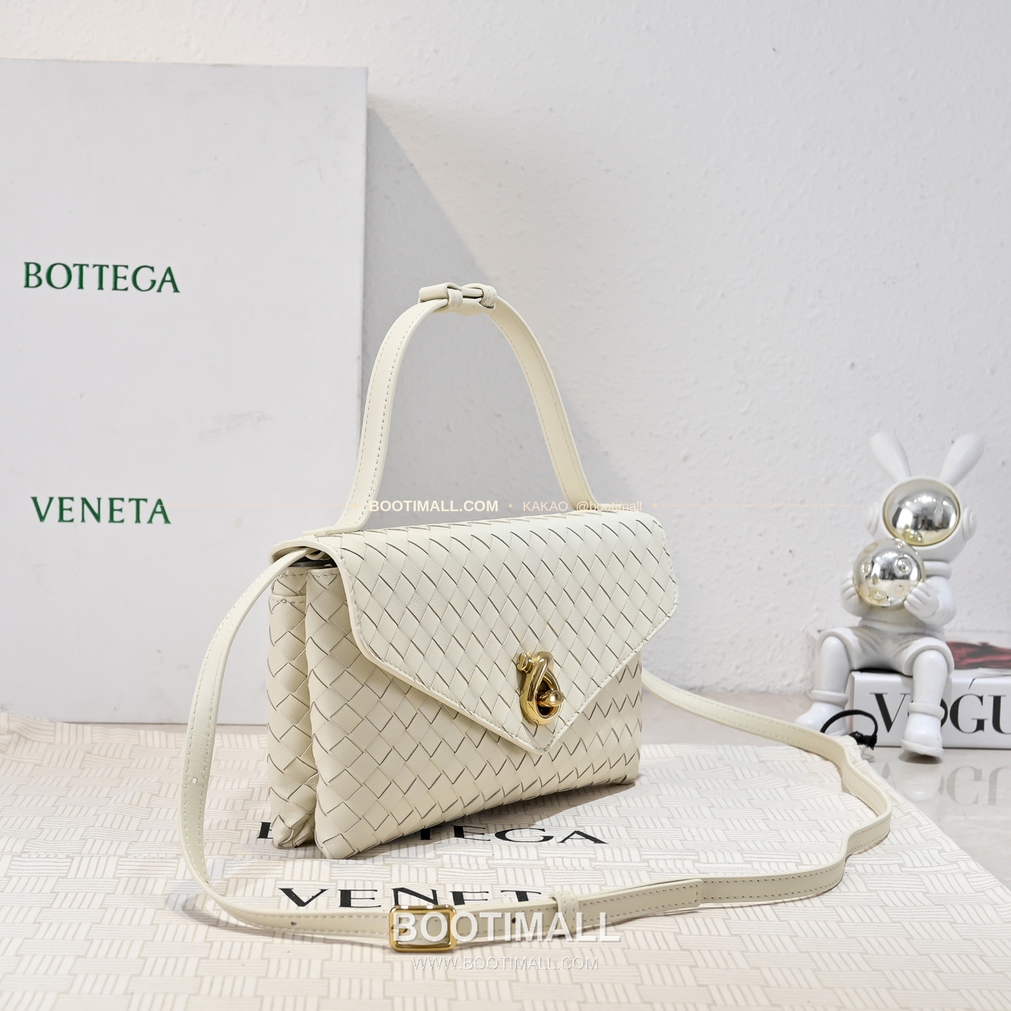 보테가베네타 2025SS 인트레치아토 노트락 체인 숄더백 Bottega Veneta 2025 SS Intrecciato Knot Lock Chain Shoulder Bag 7191 25cm 8