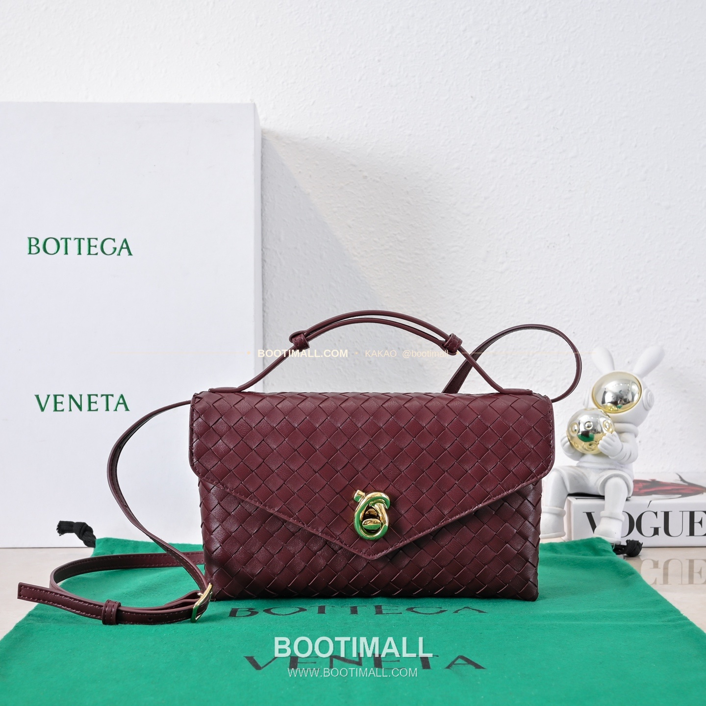 보테가베네타 2025SS 인트레치아토 노트락 체인 숄더백 Bottega Veneta 2025 SS Intrecciato Knot Lock Chain Shoulder Bag 7191 25cm 1