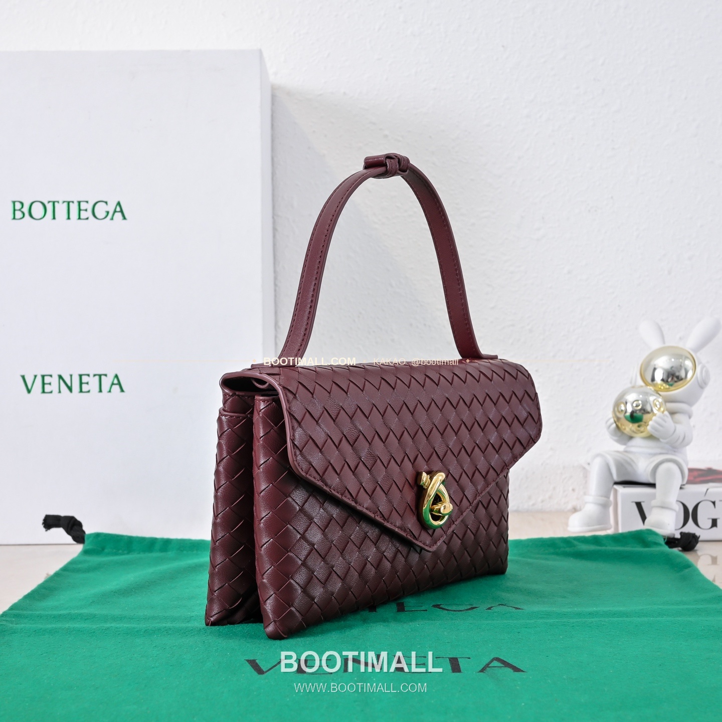보테가베네타 2025SS 인트레치아토 노트락 체인 숄더백 Bottega Veneta 2025 SS Intrecciato Knot Lock Chain Shoulder Bag 7191 25cm 3