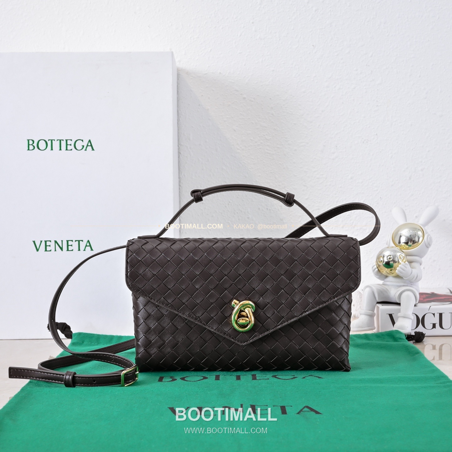보테가베네타 2025SS 인트레치아토 노트락 체인 숄더백 Bottega Veneta 2025 SS Intrecciato Knot Lock Chain Shoulder Bag 7191 25cm 1
