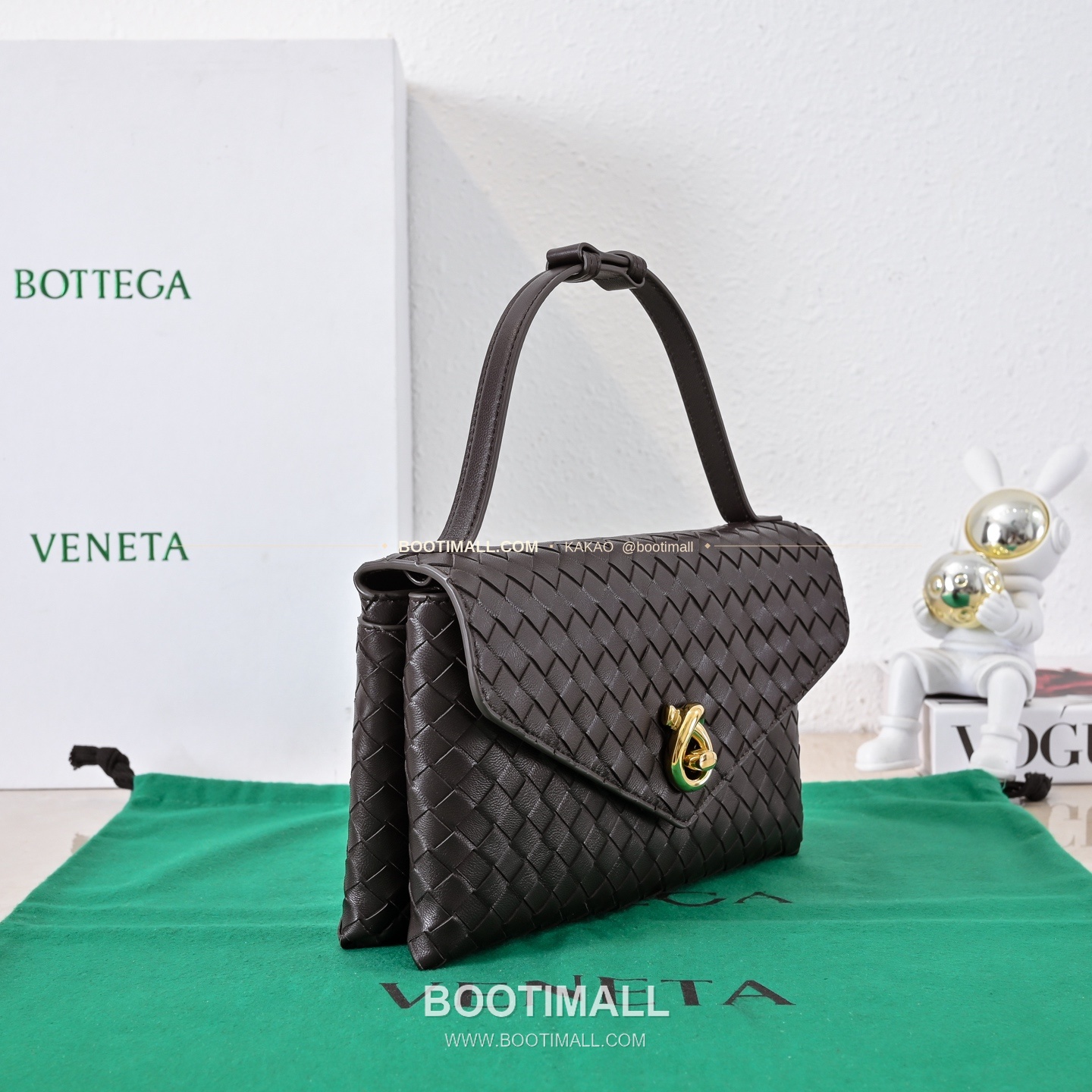 보테가베네타 2025SS 인트레치아토 노트락 체인 숄더백 Bottega Veneta 2025 SS Intrecciato Knot Lock Chain Shoulder Bag 7191 25cm 3
