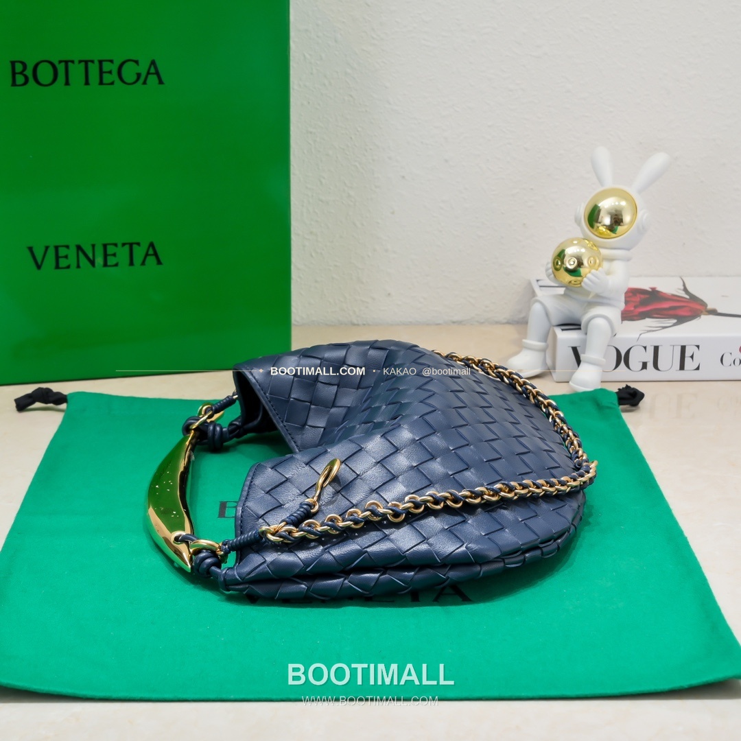 보테가베네타 2024SS 인트레치아토 사르디네 체인 숄더백 Bottega Veneta 2024 SS Intrecciato Sardine Chain Shoulder Bag 6768 33cm 2