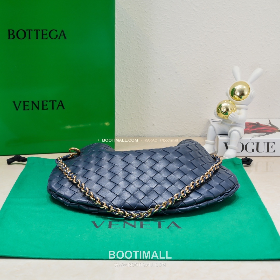 보테가베네타 2024SS 인트레치아토 사르디네 체인 숄더백 Bottega Veneta 2024 SS Intrecciato Sardine Chain Shoulder Bag 6768 33cm 3