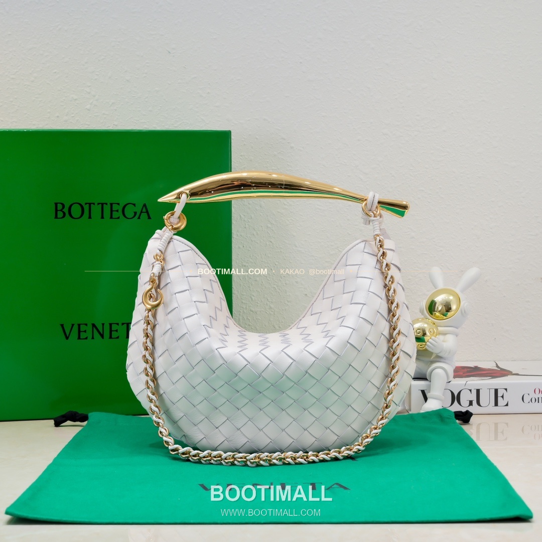 보테가베네타 2024SS 인트레치아토 사르디네 체인 숄더백 Bottega Veneta 2024 SS Intrecciato Sardine Chain Shoulder Bag 6768 33cm 1