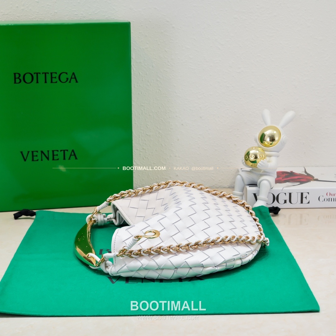 보테가베네타 2024SS 인트레치아토 사르디네 체인 숄더백 Bottega Veneta 2024 SS Intrecciato Sardine Chain Shoulder Bag 6768 33cm 2