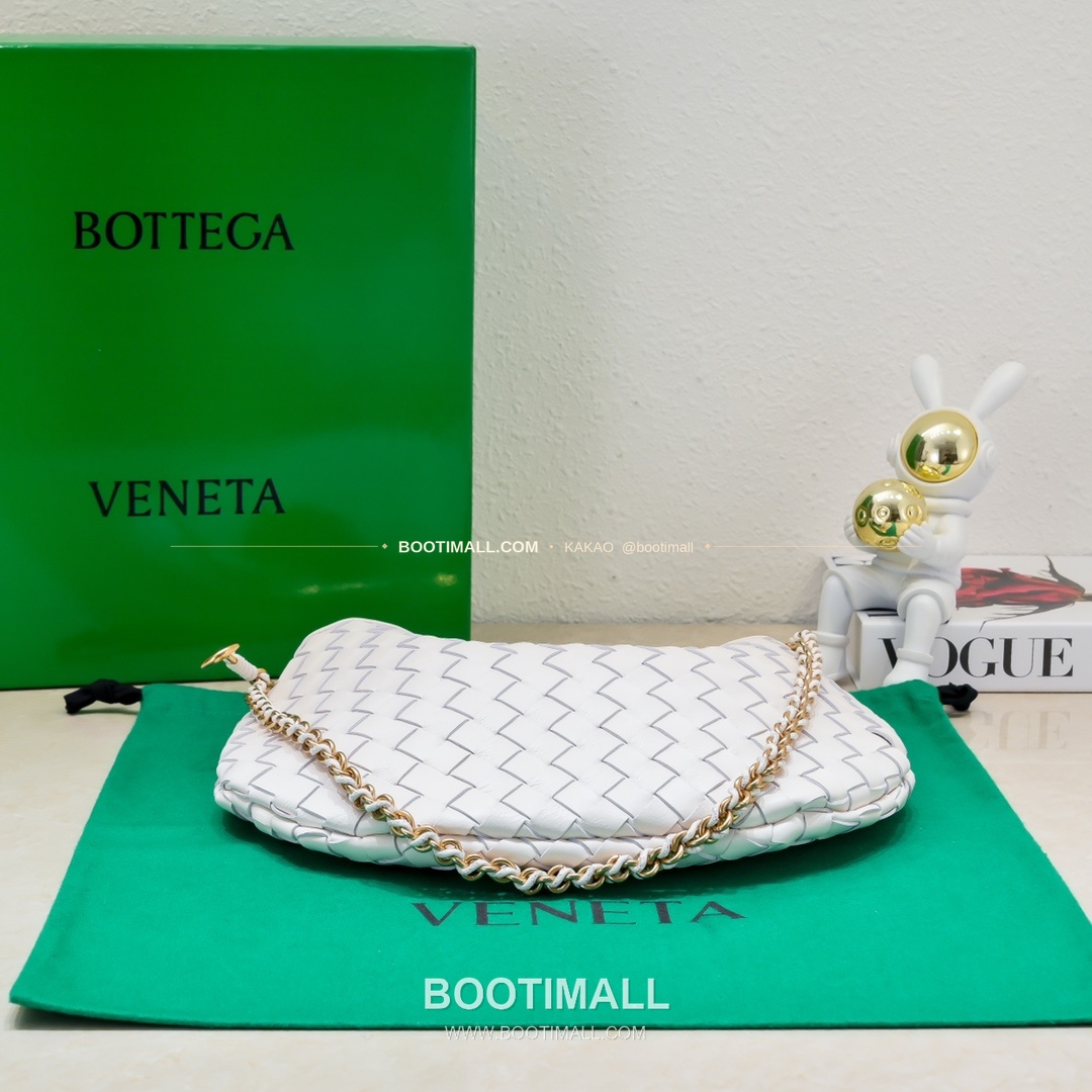 보테가베네타 2024SS 인트레치아토 사르디네 체인 숄더백 Bottega Veneta 2024 SS Intrecciato Sardine Chain Shoulder Bag 6768 33cm 3