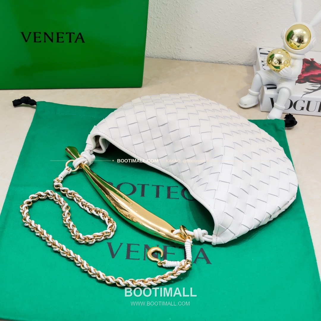 보테가베네타 2024SS 인트레치아토 사르디네 체인 숄더백 Bottega Veneta 2024 SS Intrecciato Sardine Chain Shoulder Bag 6768 33cm 5