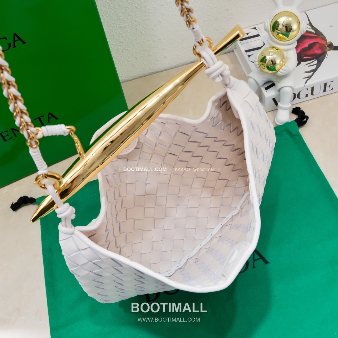 보테가베네타 2024SS 인트레치아토 사르디네 체인 숄더백 Bottega Veneta 2024 SS Intrecciato Sardine Chain Shoulder Bag 6768 33cm 7