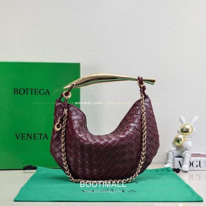 보테가베네타 2024SS 인트레치아토 사르디네 체인 숄더백 Bottega Veneta 2024 SS Intrecciato Sardine Chain Shoulder Bag 6768 33cm 1