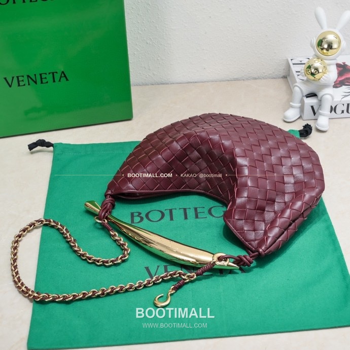 보테가베네타 2024SS 인트레치아토 사르디네 체인 숄더백 Bottega Veneta 2024 SS Intrecciato Sardine Chain Shoulder Bag 6768 33cm 2