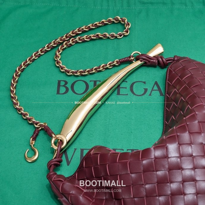 보테가베네타 2024SS 인트레치아토 사르디네 체인 숄더백 Bottega Veneta 2024 SS Intrecciato Sardine Chain Shoulder Bag 6768 33cm 4