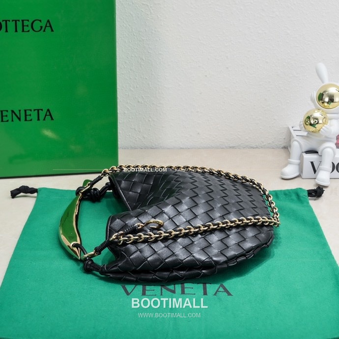 보테가베네타 2024SS 인트레치아토 사르디네 체인 숄더백 Bottega Veneta 2024 SS Intrecciato Sardine Chain Shoulder Bag 6768 33cm 2